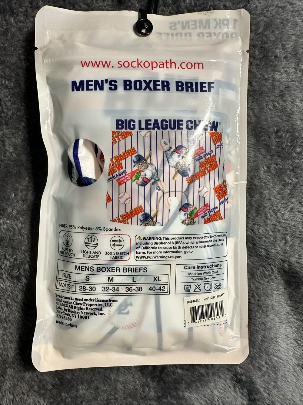Big League Chew Men's Boxer Briefs Size L(36-38)